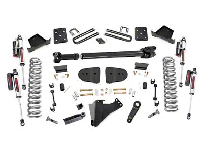 Rough Country 6-Inch Suspension Lift Kit with V2 Monotube Shocks (2023 4WD 6.7L Powerstroke F-350 Super Duty SRW w/ 4-Inch Rear Axle, Factory Overload Springs & w/o Factory LED Projector Headlights, Excluding Tremor)