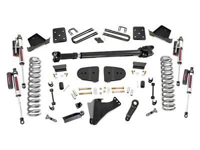 Rough Country 6-Inch Suspension Lift Kit with Vertex Reservoir Shocks and Front Driveshaft (2023 4WD 6.7L Powerstroke F-350 Super Duty SRW w/ 4-Inch Rear Axle & w/o Factory Overload Springs & Factory LED Projector Headlights, Excluding Tremor)
