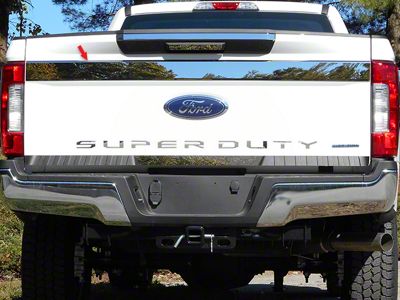 Tailgate Accent Trim; Stainless Steel (17-19 F-250 Super Duty)