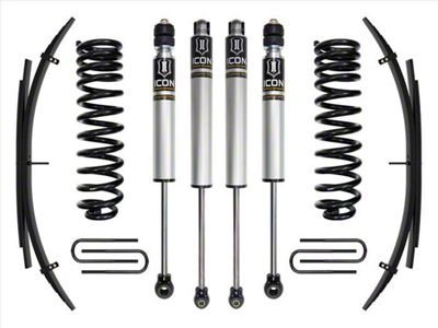 ICON Vehicle Dynamics 2.50-Inch Suspension Lift System with Expansion Pack and Shocks; Stage 1 (20-23 4WD 6.7L Powerstroke F-250 Super Duty)