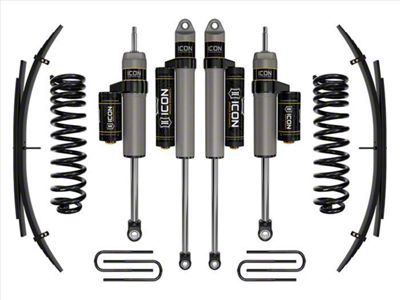 ICON Vehicle Dynamics 2.50-Inch Suspension Lift System with Expansion Pack and Piggyback Shocks; Stage 2 (20-23 4WD 6.7L Powerstroke F-350 Super Duty SRW)