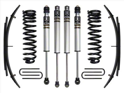ICON Vehicle Dynamics 2.50-Inch Suspension Lift System with Expansion Pack and Shocks; Stage 1 (11-16 4WD 6.7L Powerstroke F-250 Super Duty)