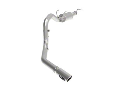 AFE Apollo GT Series Single Axle-Back Exhaust System with Muffler and Polished Tip; Side Exit (20-22 7.3L F-250 Super Duty)