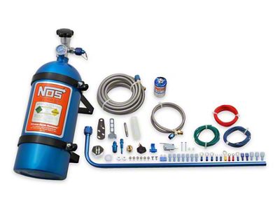 NOS Diesel Nitrous System; 10 lb. Blue Bottle (07-23 6.6L Duramax Sierra 3500 HD)