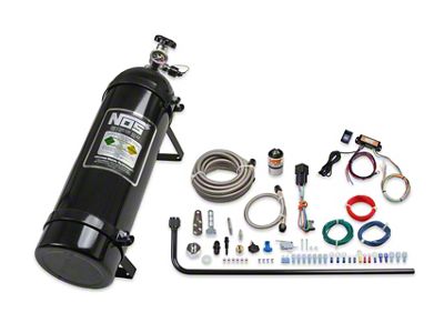 NOS Diesel Nitrous System; 15 lb. Black Bottle; 2-Stage Mini Controller (07-23 6.6L Duramax Sierra 3500 HD)