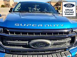 Hood Insert Letters; White (17-22 F-350 Super Duty)