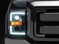 AlphaRex LUXX-Series LED Projector Headlights; Chrome Housing; Clear Lens (11-16 F-250 Super Duty)