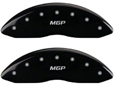 MGP Black Caliper Covers with MGP Logo; Front and Rear (11-12 F-250 Super Duty)