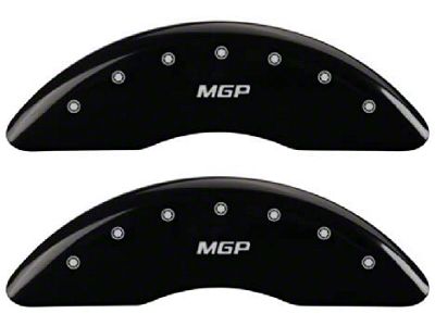 MGP Black Caliper Covers with MGP Logo; Front and Rear (13-23 F-250 Super Duty)