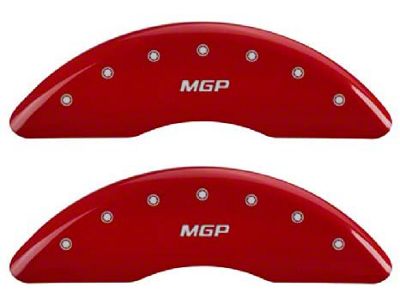 MGP Red Caliper Covers with MGP Logo; Front and Rear (13-23 F-250 Super Duty)