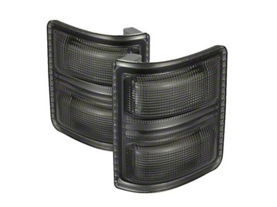 Amber LED Mirror Signal Lens; Smoked (11-14 F-250 Super Duty)