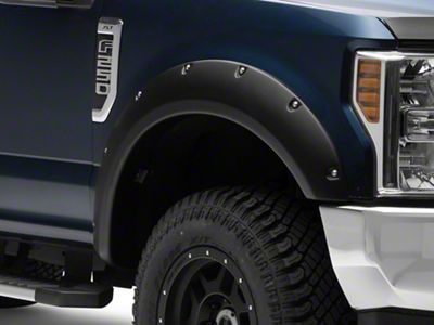 Ruff Riderz Fender Flares; Textured Black (17-22 F-350 Super Duty)
