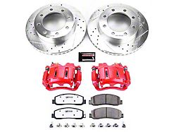 PowerStop Z36 Extreme Truck and Tow 8-Lug Brake Rotor, Pad and Caliper Kit; Front (2011 4WD F-250 Super Duty)