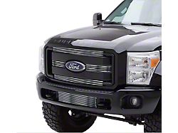 Stainless Steel Billet Upper and Lower Grille Insert; Chrome (11-16 F-250 Super Duty King Ranch, Lariat, XLT)