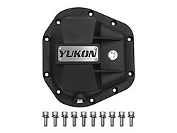 Yukon Gear Differential Cover; Rear; Dana 50, 60 and 70; Nodular Iron Differential Cover; Fits Standard and Reverse Rotation; 10-Bolt; Includes Cover Bolts and Magnetic Drain Plugs (04-06 2WD RAM 1500)