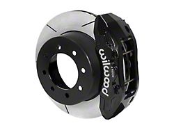 Wilwood Tactical Extreme TX6R Rear Big Brake Kit with 16-Inch Slotted Rotors; Black Calipers (13-23 4WD F-250 Super Duty)
