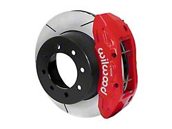 Wilwood Tactical Extreme TX6R Rear Big Brake Kit with 16-Inch Slotted Rotors; Red Calipers (13-23 4WD F-250 Super Duty)