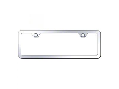 Thin 2-Hole Mini License Plate Frame (Universal; Some Adaptation May Be Required)
