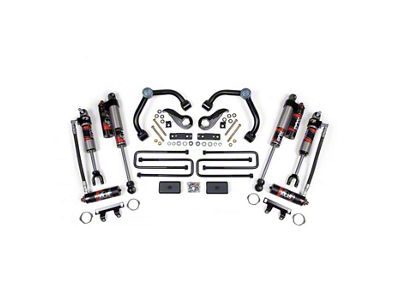 BDS 3-Inch Upper Control Arm Suspension Lift Kit with Fox 2.5 Shocks (20-23 Sierra 3500 HD DRW w/ Factory Overload Springs)