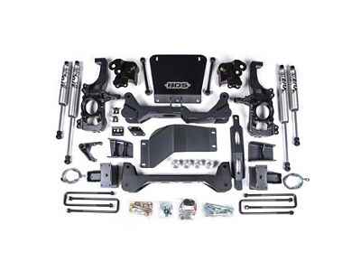 BDS 5-Inch High Clearance Suspension Lift Kit with Fox Shocks (20-23 4WD Sierra 3500 HD DRW w/ Factory Overload Springs)