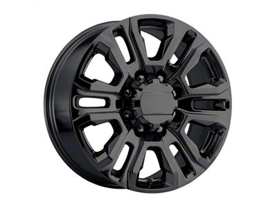 Performance Replicas PR207 Gloss Black 8-Lug Wheel; 20x8.5; 47mm Offset (15-19 Sierra 2500 HD)