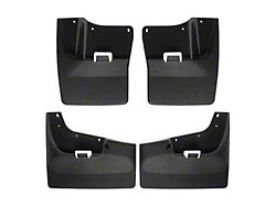 Weathertech No-Drill Mud Flaps; Front and Rear; Black (20-23 Sierra 3500 HD DRW)