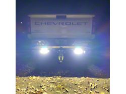 Hitch Bar Reverse 7-Inch LED Flood Lighting Heavy Duty Bolt-On Blacked Out Kit (20-23 Silverado 2500 HD)