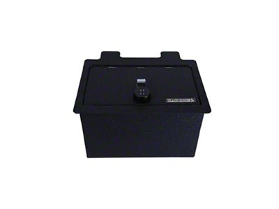 Center Console Safe with 4-Digit Combo Lock; Black (20-23 Silverado 3500 HD)