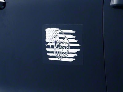 SpeedForm Eagle Distress Novelty Decal; White (Universal; Some Adaptation May Be Required)