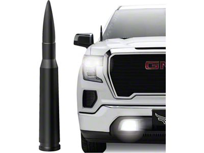 EcoAuto Bullet Antenna; Matte Black (99-23 Silverado 1500)
