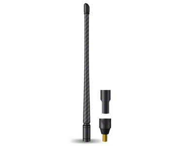 EcoAuto Flexible Replacement Antenna; 12-Inch; Carbon Fiber (07-23 Silverado 3500 HD)