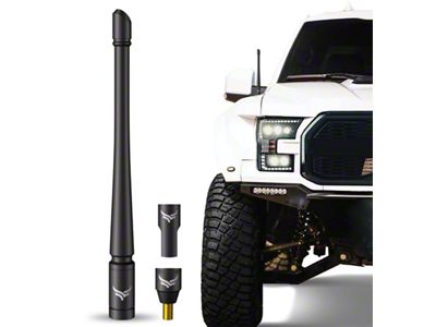 EcoAuto Flexible Replacement Antenna; 8-Inch; Black (07-23 Silverado 3500 HD)