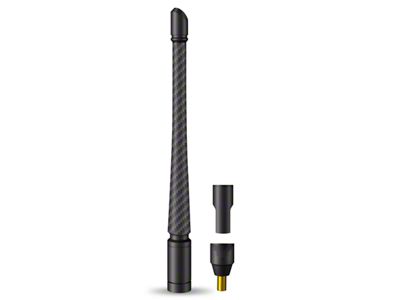 EcoAuto Flexible Replacement Antenna; 8-Inch; Carbon Fiber (07-23 Silverado 3500 HD)