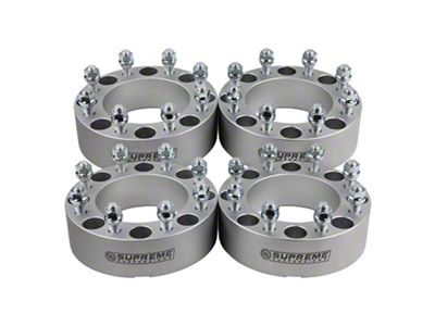 Supreme Suspensions 1.50-Inch Pro Billet Wheel Spacers; Silver; Set of Four (03-11 RAM 3500)