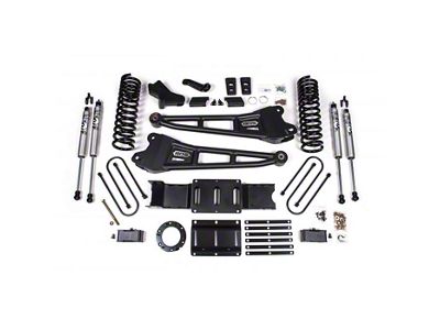 BDS 4-Inch Radius Arm Suspension Lift Kit with Fox Shocks for 8-Bolt Transfer Cases (19-23 4WD 6.7L RAM 3500 w/ Factory Overload Springs & w/o Air Ride)