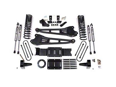 BDS 6-Inch Radius Arm Suspension Lift Kit with Fox Shocks for 8-Bolt Transfer Cases (19-23 4WD 6.7L RAM 3500 w/ Factory Overload Springs & w/o Air Ride)
