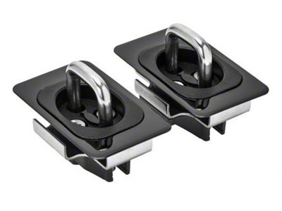 Gunmetal Flush Fit Retractable Tie Down Anchors (10-23 RAM 3500 DRW)