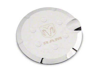 RAM Officially Licensed Fuel Tank Door Cover; Chrome (10-18 RAM 3500)