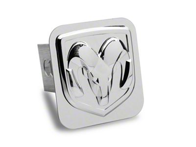 RAM Class III Hitch Cover; Chrome (Universal; Some Adaptation May Be Required)