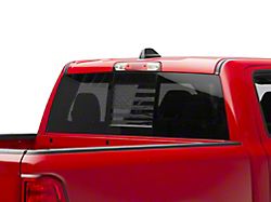 SpeedForm Middle Window Distressed American Flag Decal; Matte Black (Universal; Some Adaptation May Be Required)