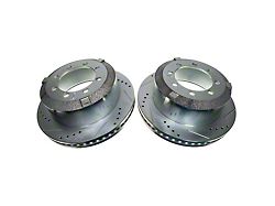 PowerStop Evolution Cross-Drilled and Slotted Rotors; Rear Pair (19-23 RAM 3500 DRW)