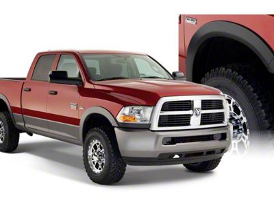 Bushwacker OE Style Fender Flares; Front and Rear; Bright White (16-18 RAM 2500)