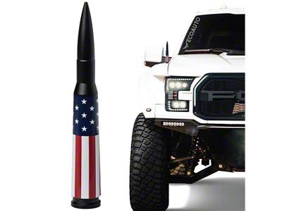 EcoAuto Bullet Antenna; American Flag (11-23 F-250 Super Duty)