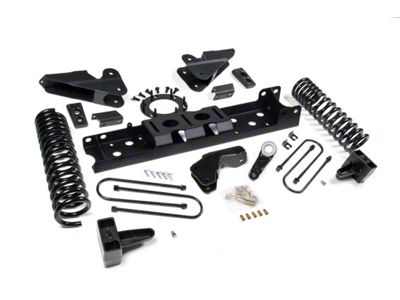 Zone Offroad 4.50-Inch Front / 3-Inch Rear Standard Suspension Lift Kit (19-23 4WD 6.7L RAM 3500 SRW w/ 8-Bolt Transfer Case, Factory Overload Springs & w/o Air Ride)