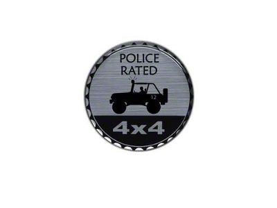 POLICE Rated Badge (Universal; Some Adaptation May Be Required)