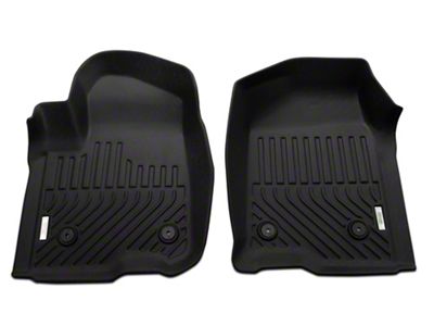 Proven Ground Precision Molded Front and Rear Floor Liners; Black (20-23 Silverado 3500 HD Crew Cab w/o Rear Seat Storage)
