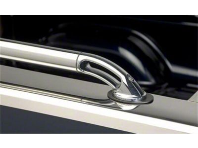 Putco Locker Side Bed Rails; Stainless Steel (07-14 Silverado 3500 HD w/ 8-Foot Long Box)
