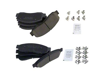 Ceramic Brake Pads; Front and Rear (11-12 F-250 Super Duty)