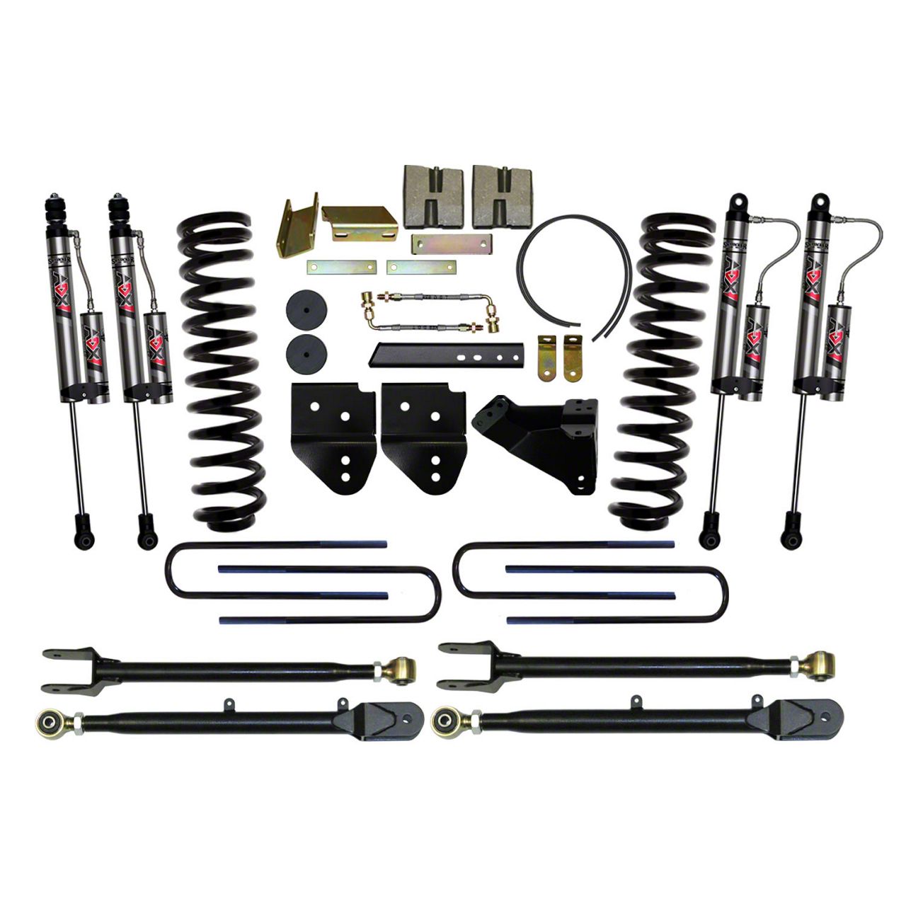 SkyJacker F-350 Super Duty 6-Inch 4-Link Suspension Lift Kit with Rear ...