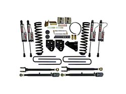 SkyJacker 6-Inch 4-Link Suspension Lift Kit with Rear Lift Blocks and ADX 2.0 Remote Reservoir Shocks (11-16 4WD 6.7L Powerstroke F-350 Super Duty)